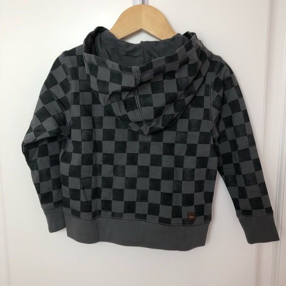 NWT Tea Collection Checkered Hoodie - Picture 6 of 6